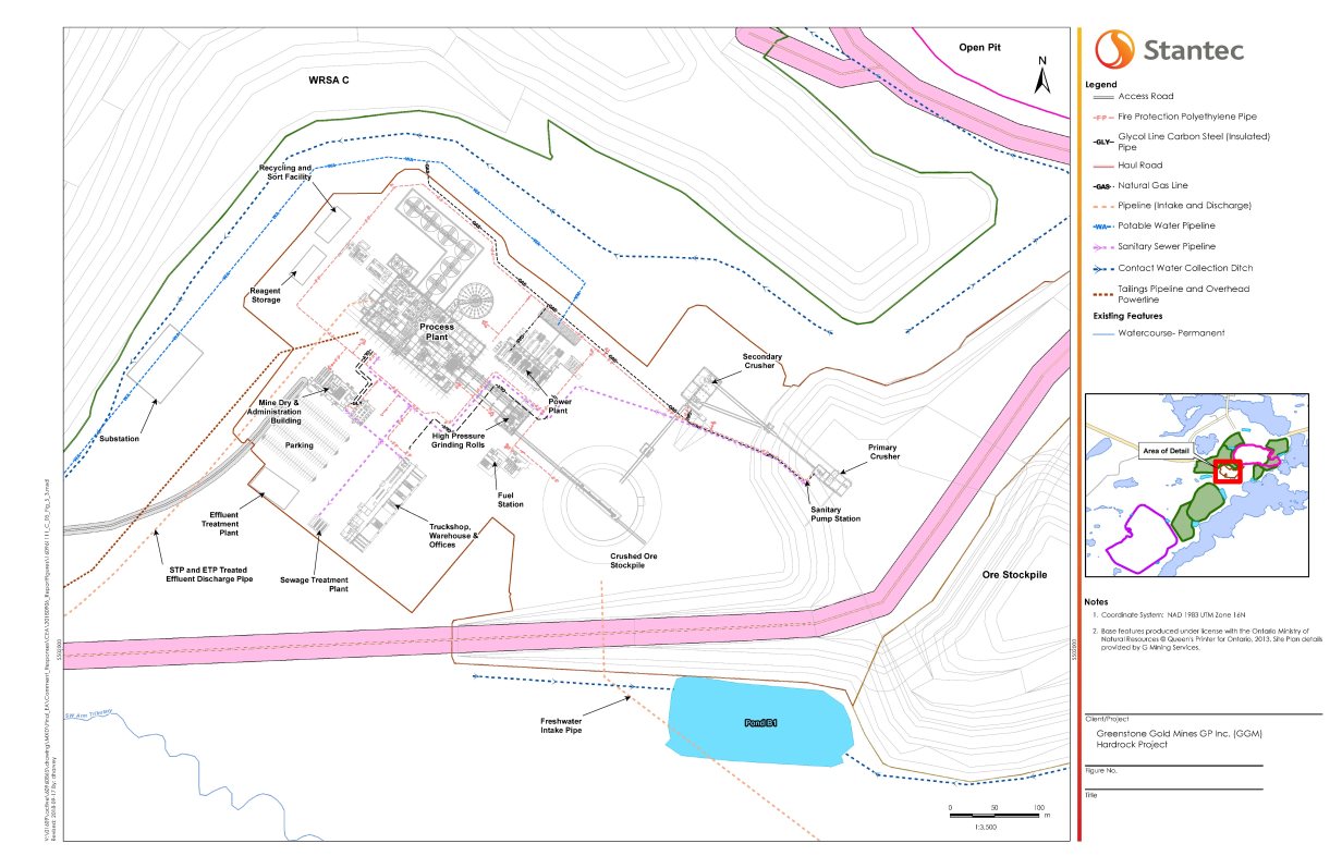Figure 10: Site plan - process plant area details