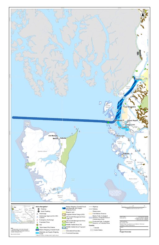 Figure 1 Project Overview of the Ksi Lisms LNG Project