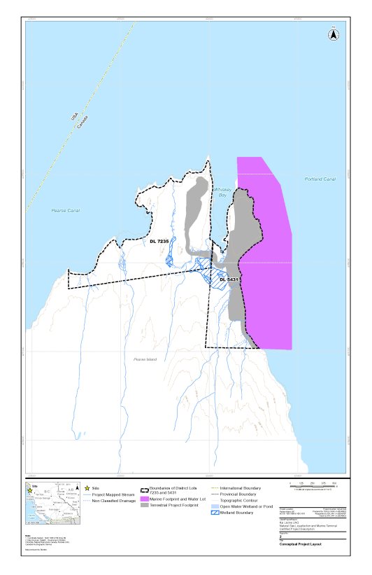 Figure 2 Conceptual Project Layout of Ksi Lisms LNG