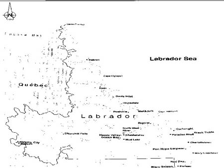Carte du Labrador